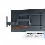 Fits Toshiba TV model 65U6663DB Black Swivel & Tilt TV Bracket